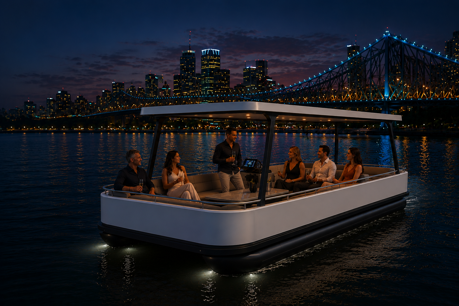 Modular recreational pontoon platform